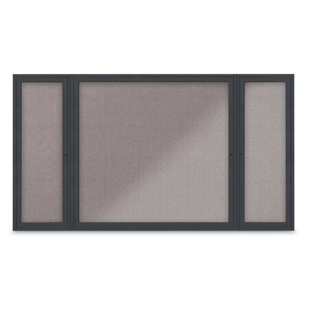 United Visual Products Indoor Enclosed Combo Board, 48"x36", Gold Frame/Green & Keylime UVCB4836G-GREEN-KEYLIME